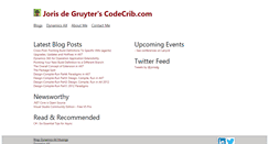 Desktop Screenshot of codecrib.com