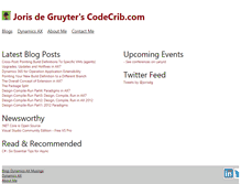 Tablet Screenshot of codecrib.com